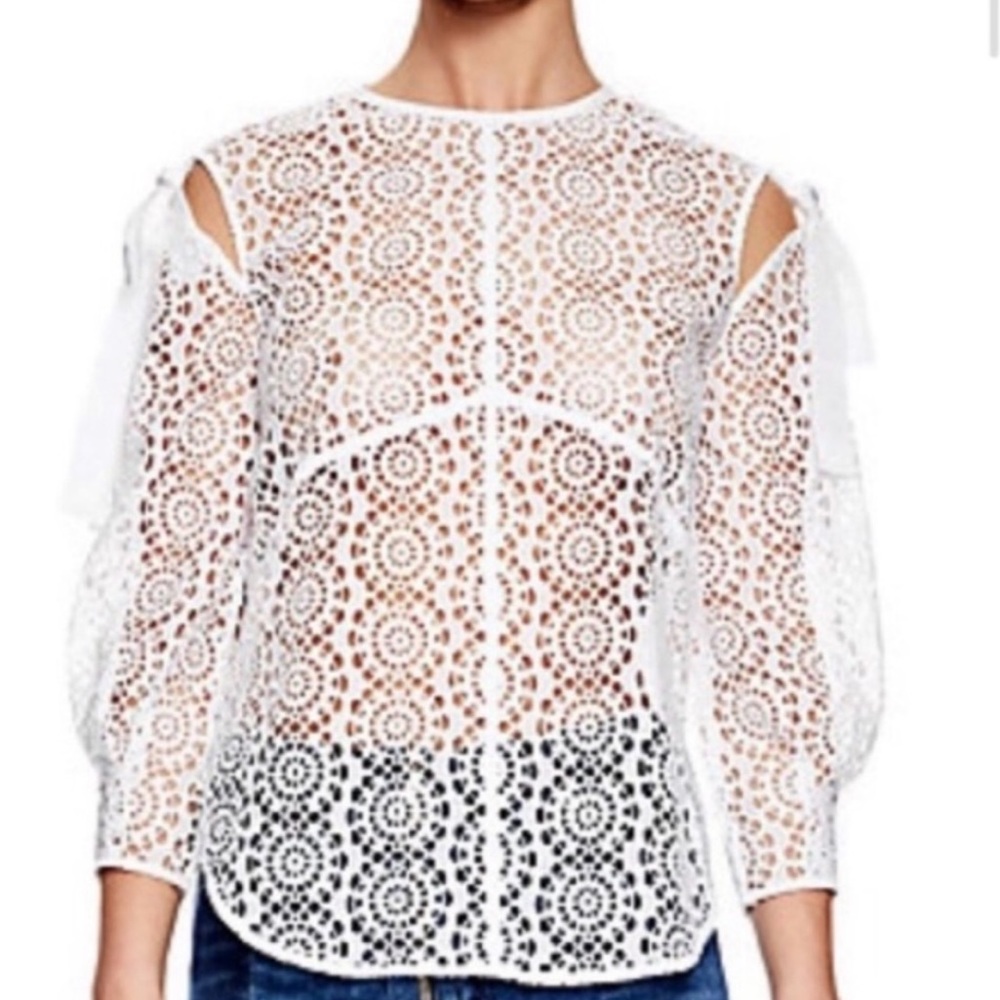 Sandro Lace White Top - New with labels- Size 1